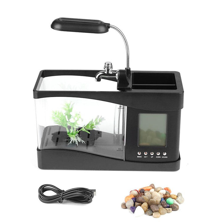 LCD Clock Mini Fish Tank Aquarium | Stornfield