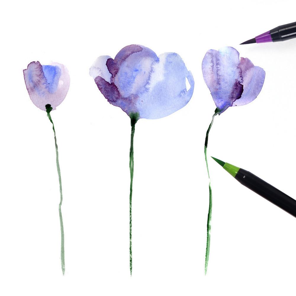 Monet - Watercolor Brush Pens (20 Piece Set) | Stornfield