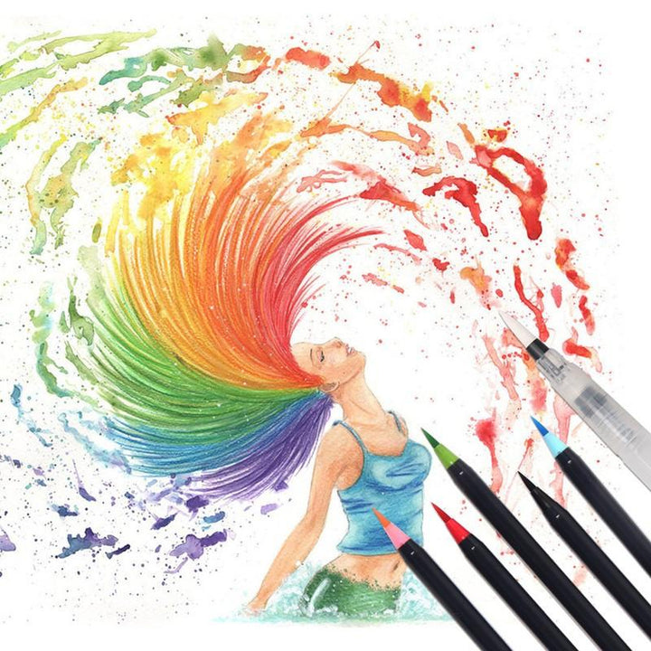 Monet - Watercolor Brush Pens (20 Piece Set) | Stornfield