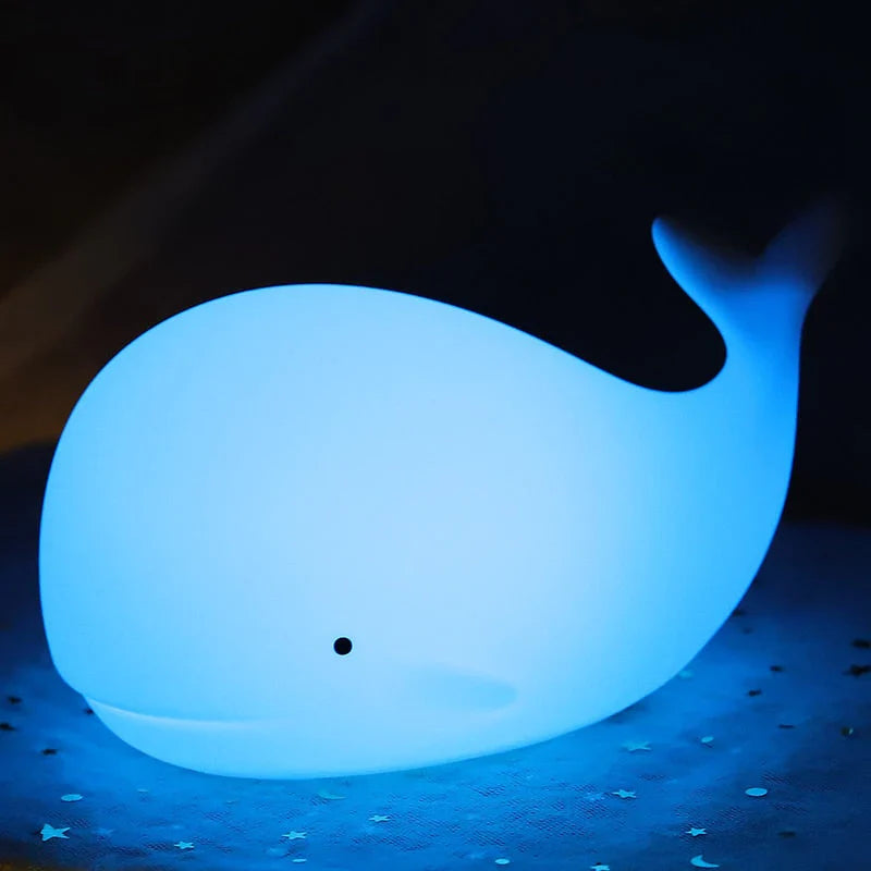 Cute Whale Night Light with Color Change - GlowWhale | Stornfield