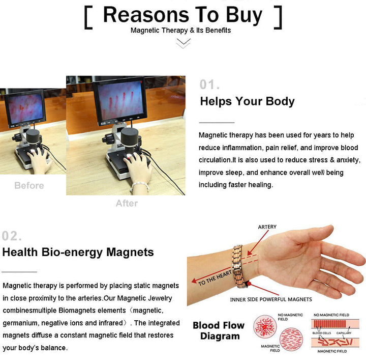 Titanium Magnetic Therapy Bracelet | Stornfield