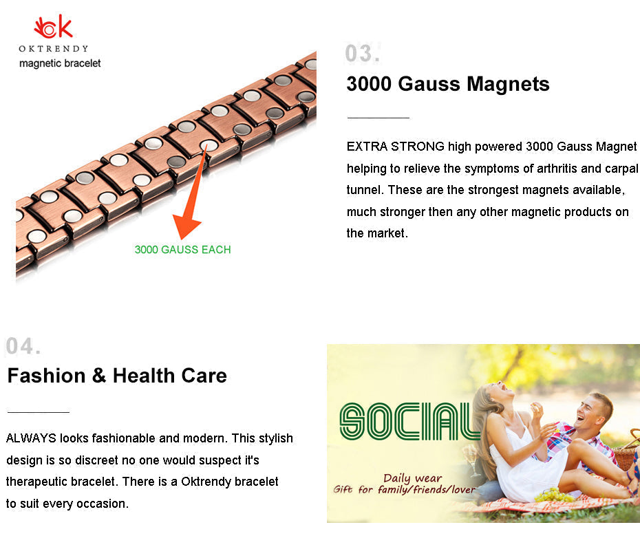 Titanium Magnetic Therapy Bracelet | Stornfield