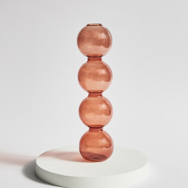 Modern Glass Chandelier - Brown | Stornfield