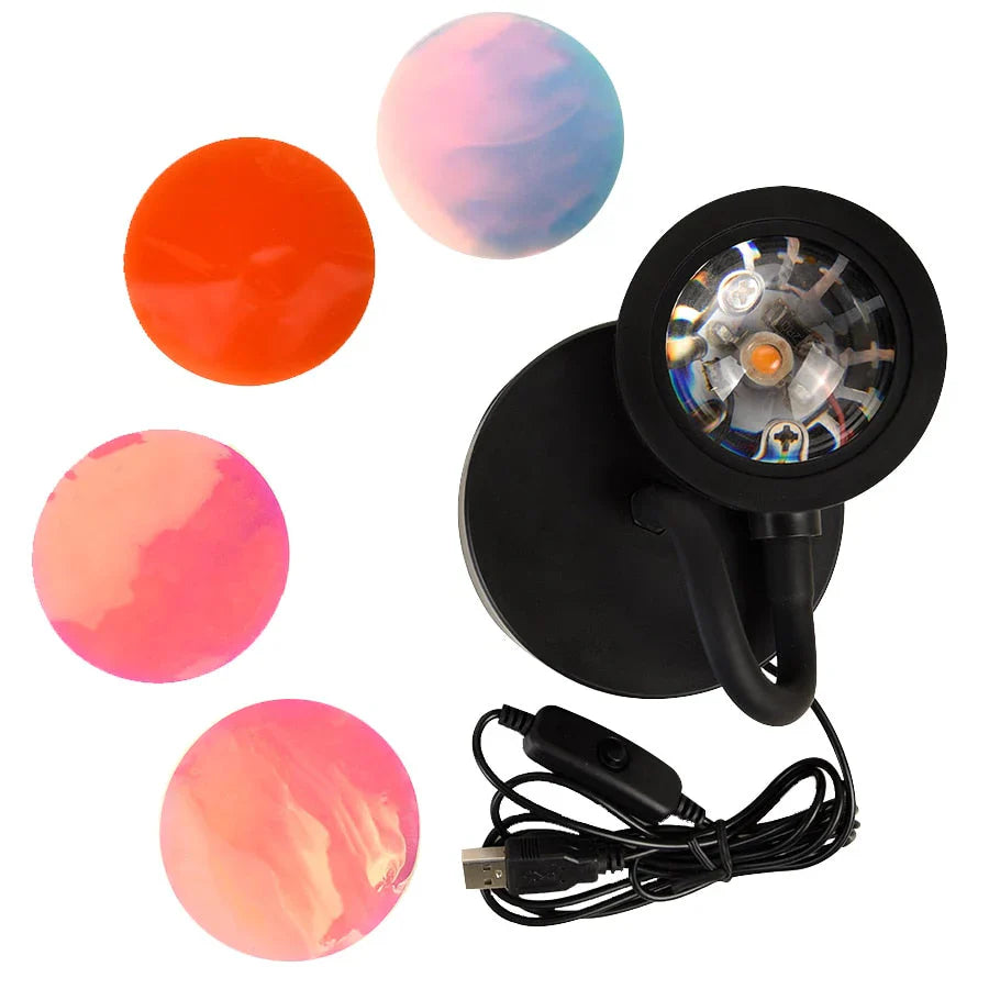 Sunset Lamp with 4 Colors - GlowSphere | Stornfield