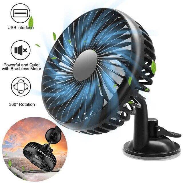 Adjustable Wind Cooling Car Fan | Stornfield