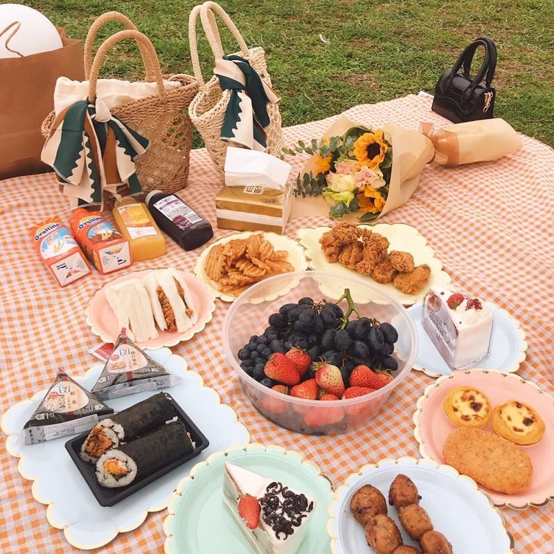 Stornfield | Clementine Plaid Picnic Blanket