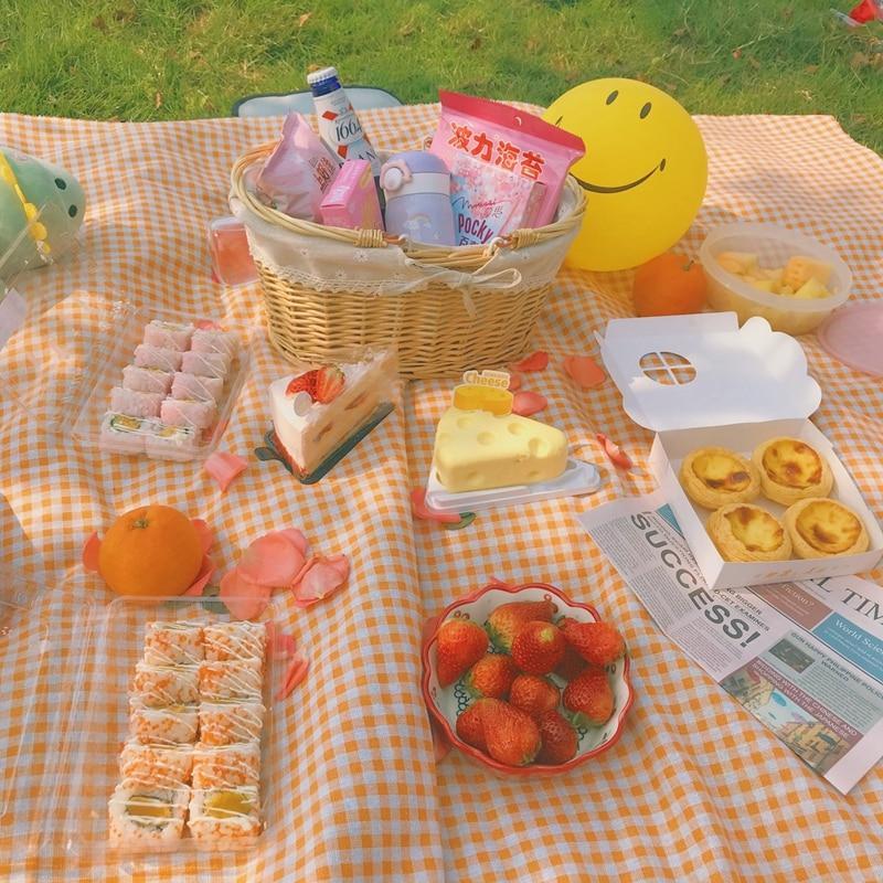 Stornfield | Clementine Plaid Picnic Blanket