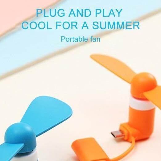 Flexible Phone Mini Fan | Stornfield
