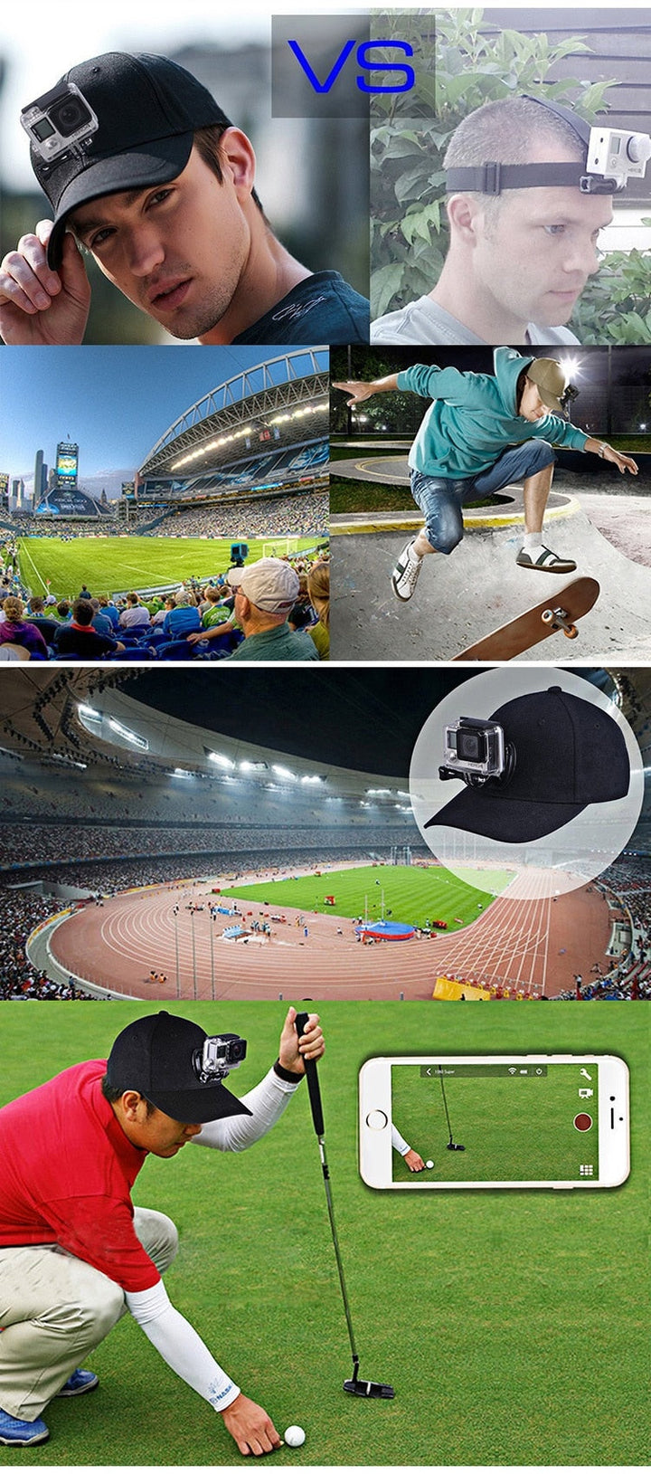 Adjustable Action Camera Hat | Stornfield