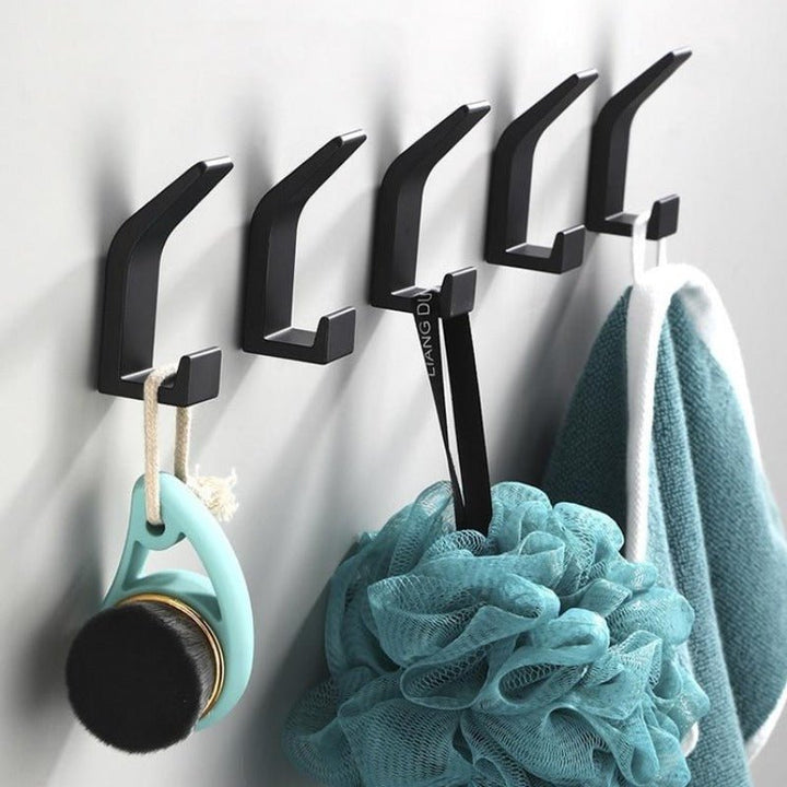 Stornfield | Aviro Aluminum Wall Hooks Black/White - Modern Decorative Coat Hooks