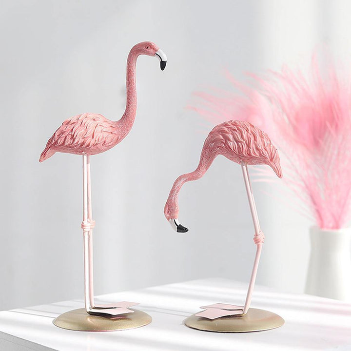 FlamingoGrace Calm Elegant Flamingo Statue Port Stornfield
