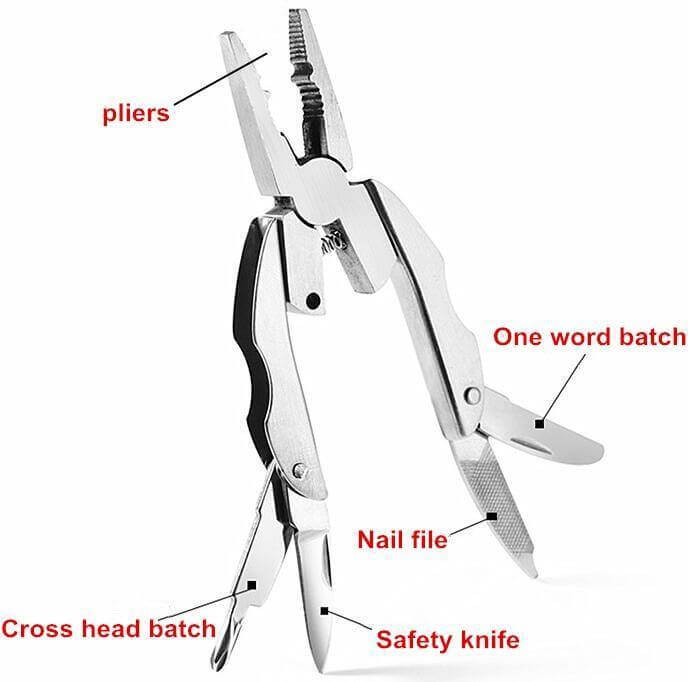 6in1 Foldable Travel Camping Keychain Tool Kit | Stornfield