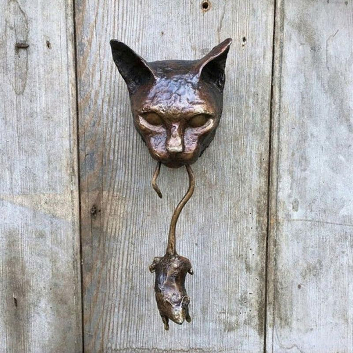 Stornfield | Creative Cat and Mouse Metal Door Knocker