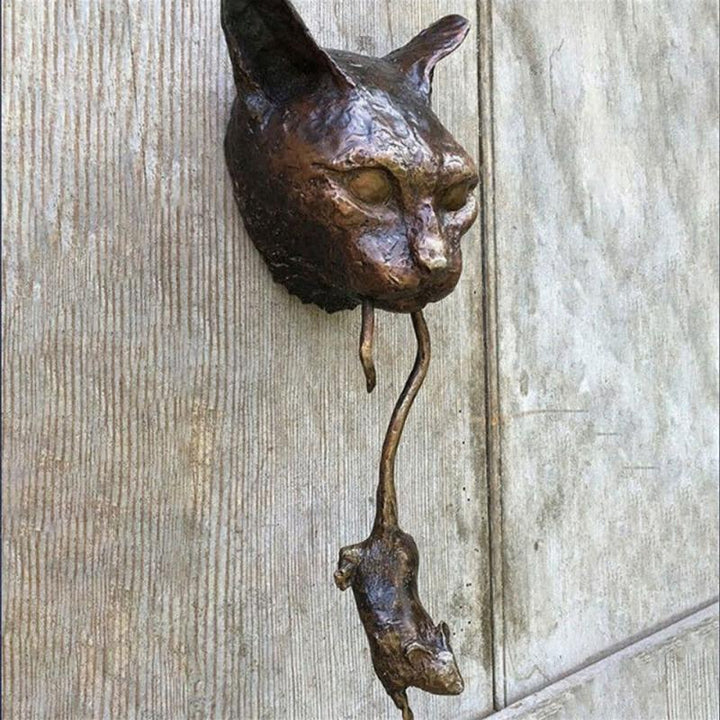 Stornfield | Creative Cat and Mouse Metal Door Knocker
