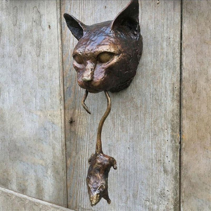 Stornfield | Creative Cat and Mouse Metal Door Knocker