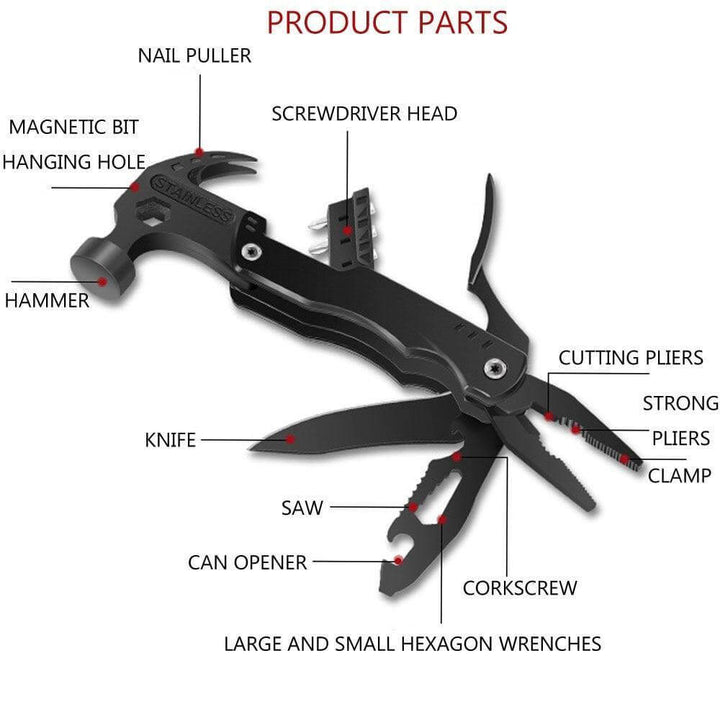 14in1 Portable Stainless Steel Outdoor Tool | Stornfield