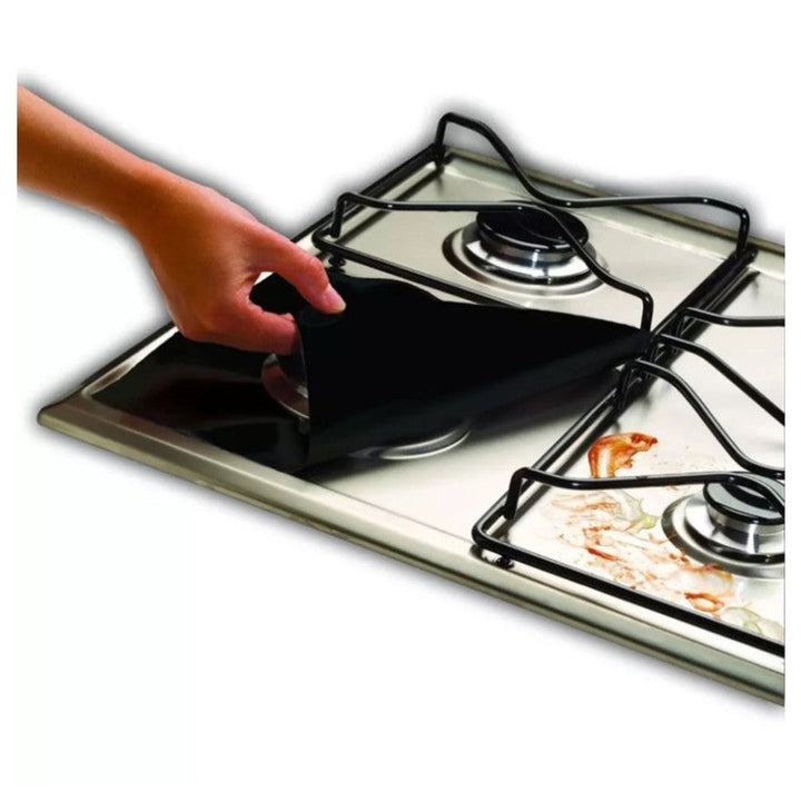ReusaStonrfielde 4pcs Glass Fiber Gas Stove Covers | Stonrfield