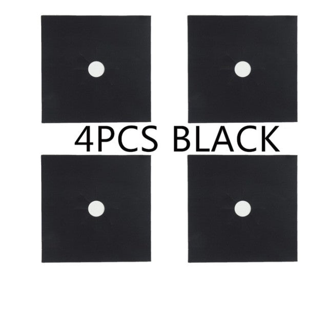 ReusaStonrfielde 4pcs Glass Fiber Gas Stove Covers | Stonrfield