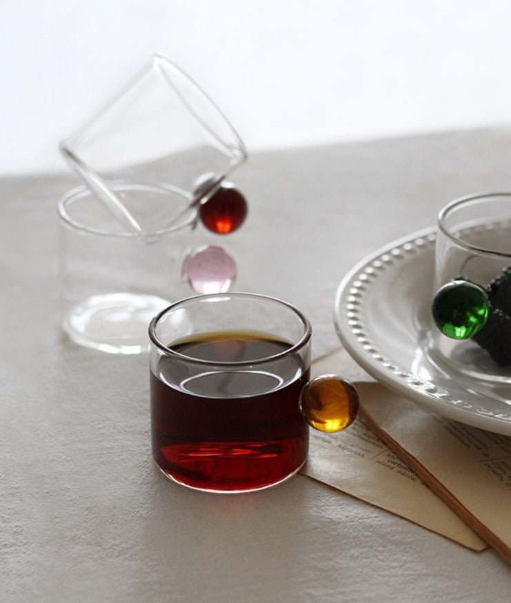 Globe Handle Glass Espresso Cup | Stornfield