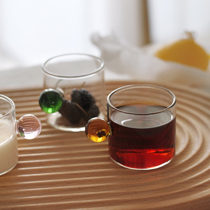 Globe Handle Glass Espresso Cup | Stornfield