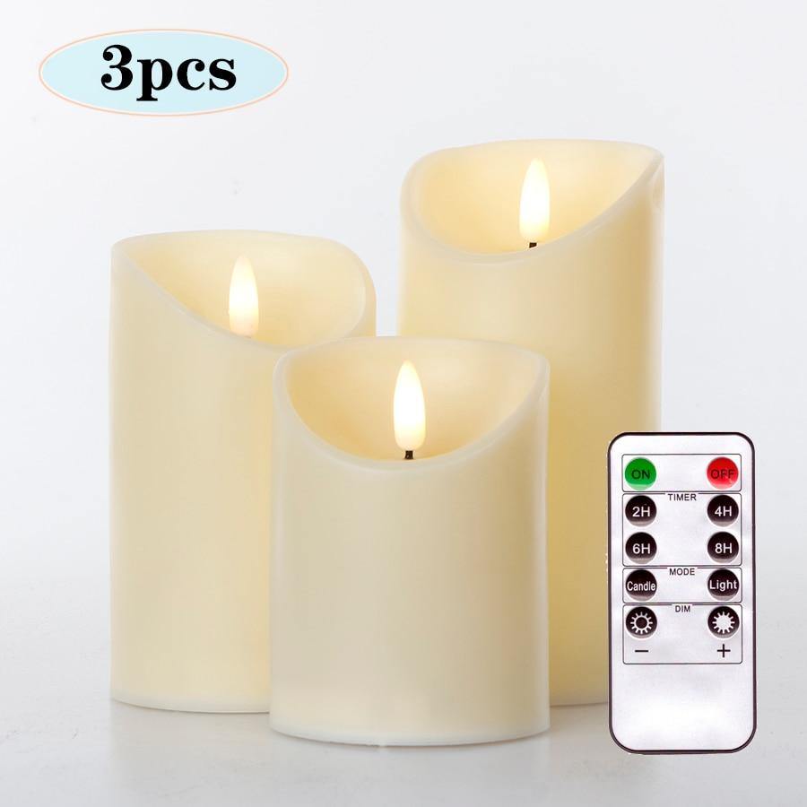 3pcs Remote Control LED Flameless Candle | Stornfield