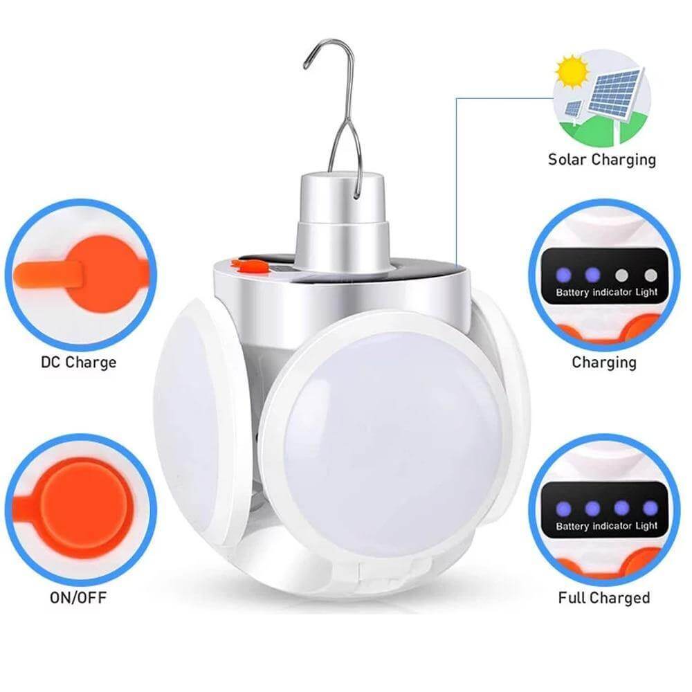 Waterproof Rechargeable Solar Camping Lamp | Stornfield