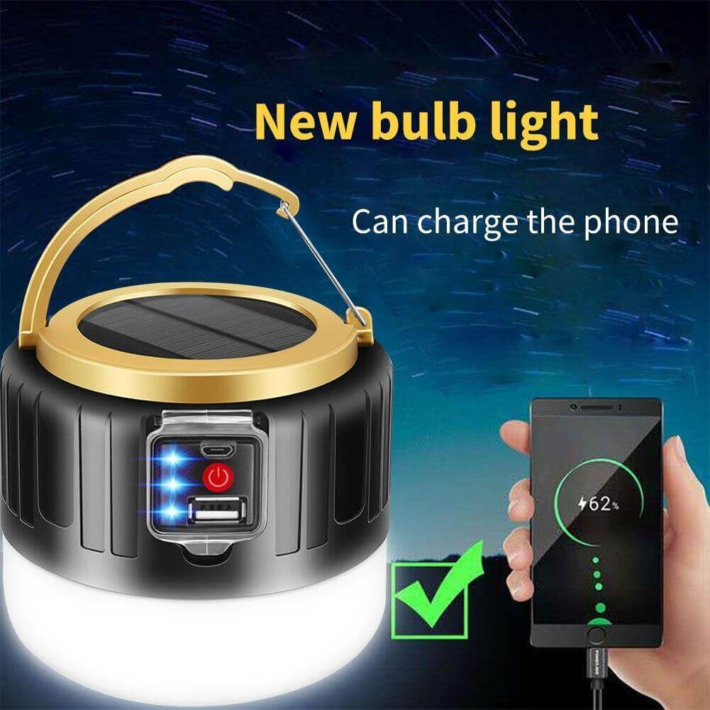 Outdoor Waterproof Solar Rechargeable Camping LED Lamp | Stornfield