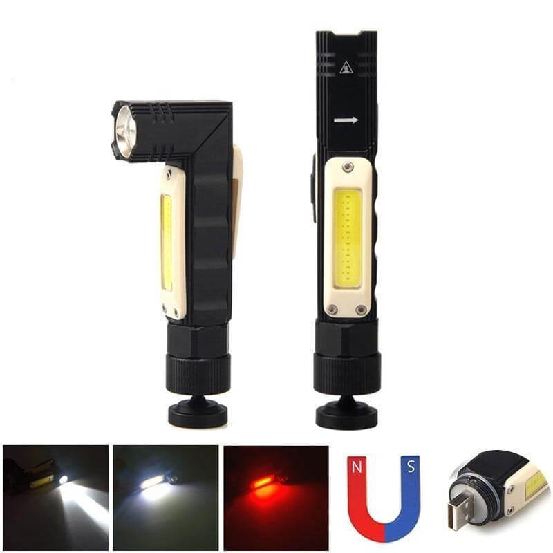 Rechargeable Magnetic Adjustable Camping Flashlight | Stornfield