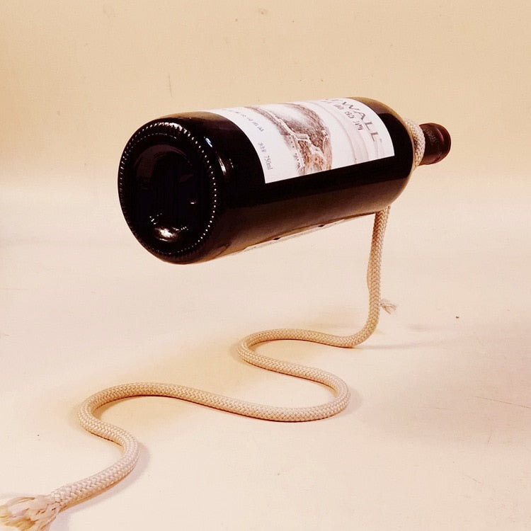 Stornfield | RopeElegance Hanging Wine Rack | Elegant Wine Storage | Unique Home Design