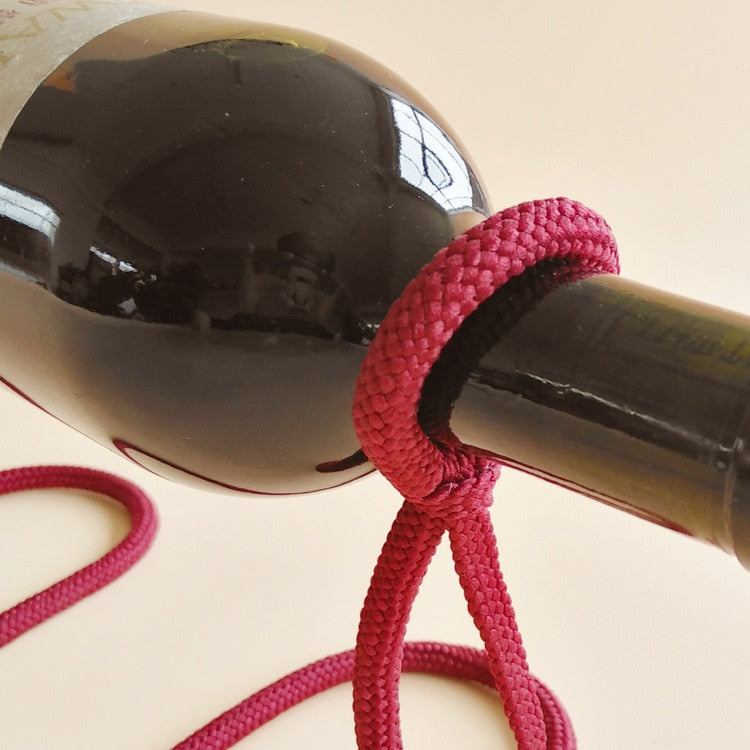 Stornfield | RopeElegance Hanging Wine Rack | Elegant Wine Storage | Unique Home Design