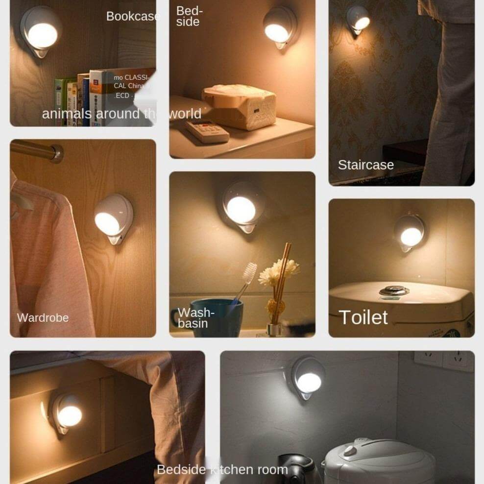 360 Rotating Water Drop Body Sensing RechargeaStornfielde Lamp | Stornfield