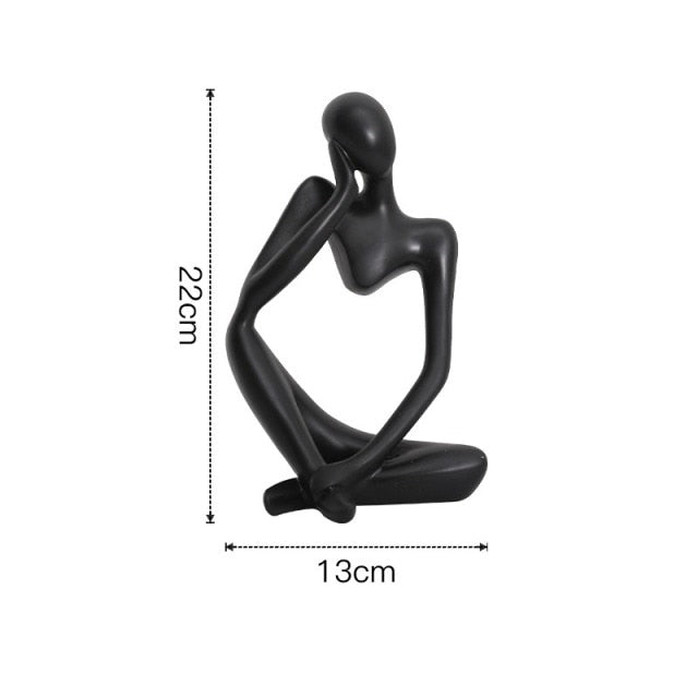 Nordic Abstract Unique Thinker Figurine Home Decor | Stornfield