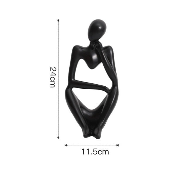 Nordic Abstract Unique Thinker Figurine Home Decor | Stornfield