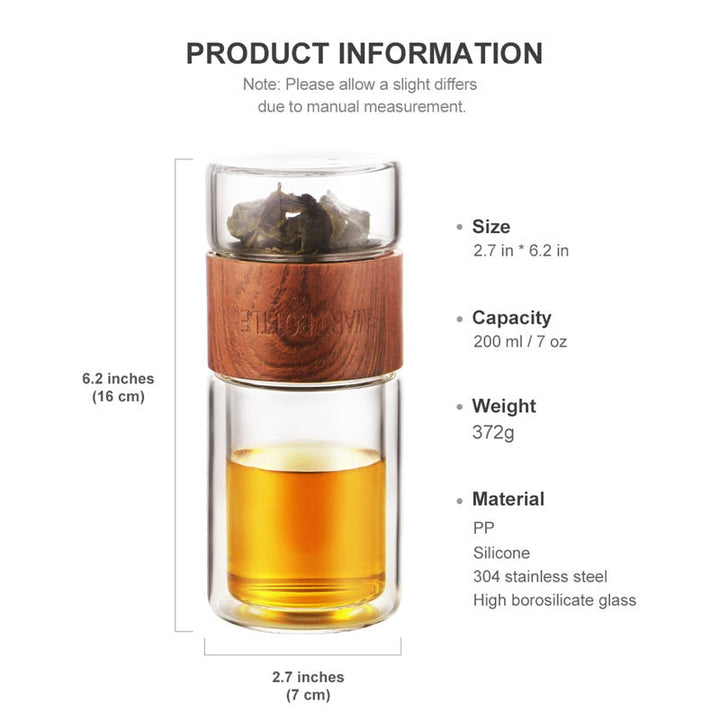 Stornfield | Easy-to-Carry Glass Tea Infuser