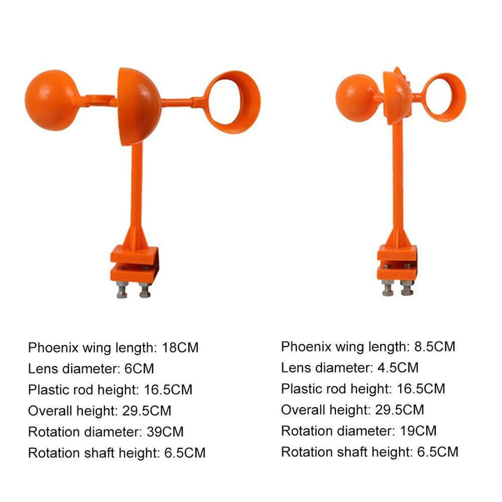 Wind Power Rotating Solar Animal Repeller | Stornfield