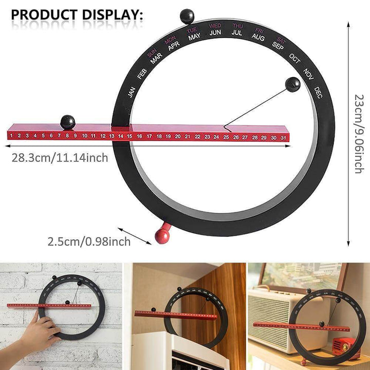 Flip Magnetic Manual Daily Desktop Calendar | Stonrfield