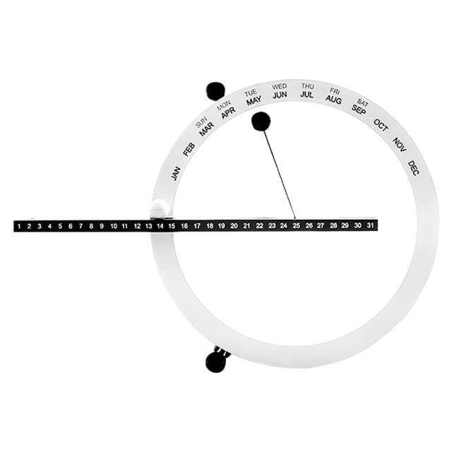 Flip Magnetic Manual Daily Desktop Calendar | Stonrfield