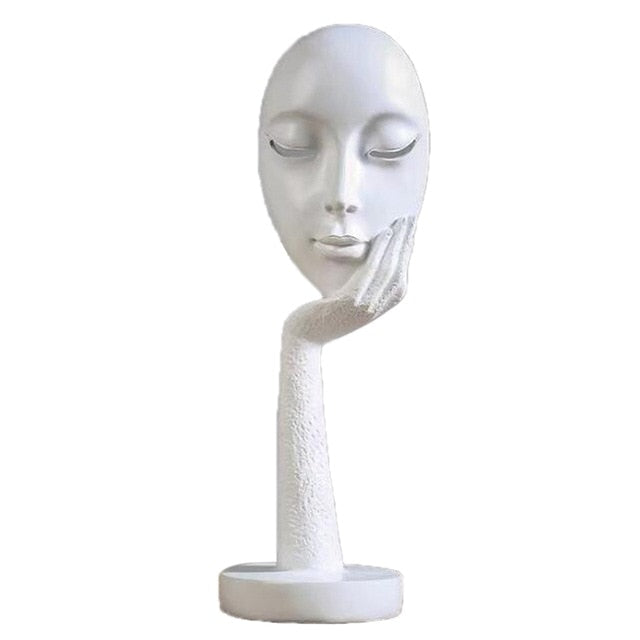 Modern Abstract Human Face Art Statue | Stornfield