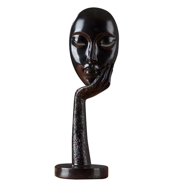 Modern Abstract Human Face Art Statue | Stornfield