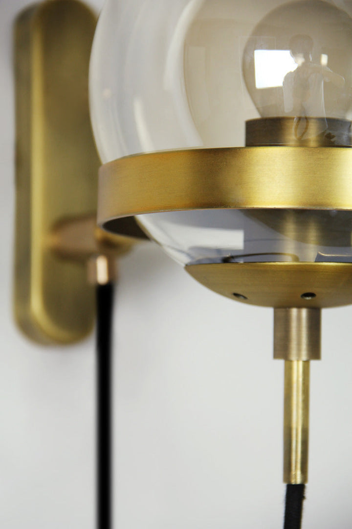 Elegant Retro Wall Glass Ball Lamp | Stornfield