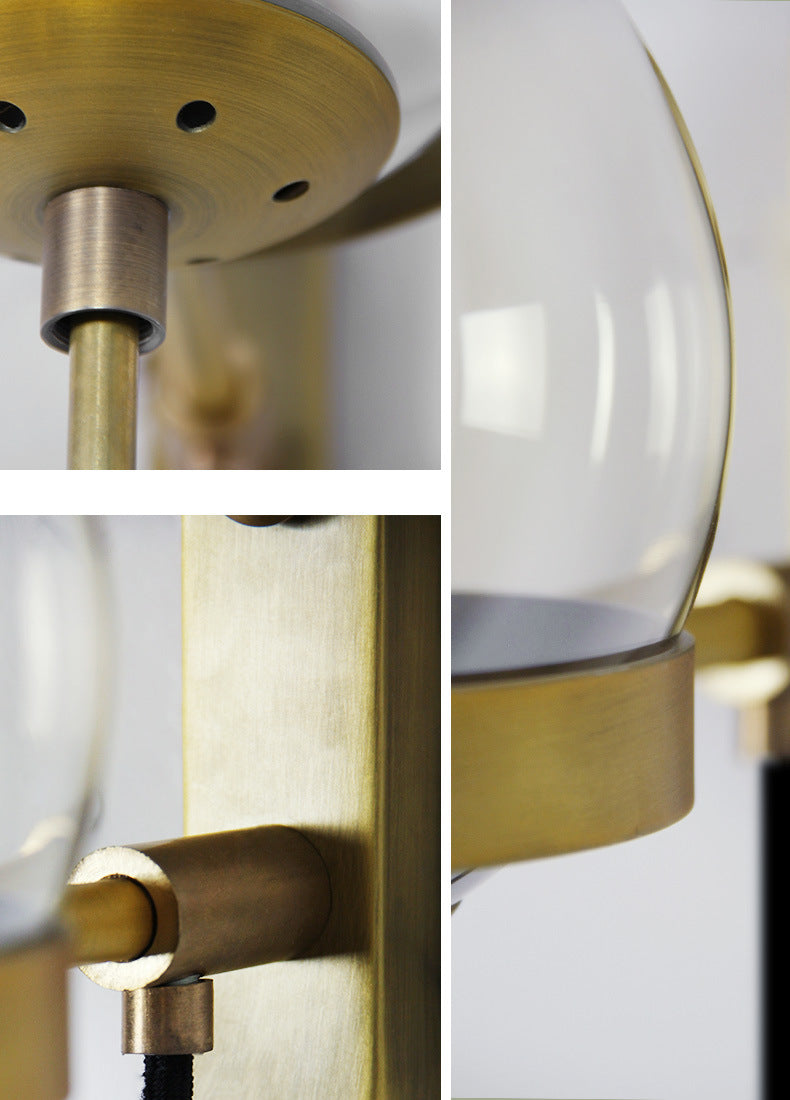 Elegant Retro Wall Glass Ball Lamp | Stornfield