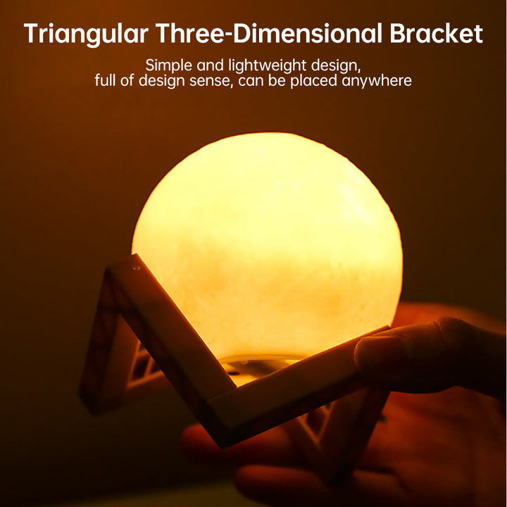 3D Light Touch Switch RechargeaStornfielde Moon Night Lamp | Stornfield