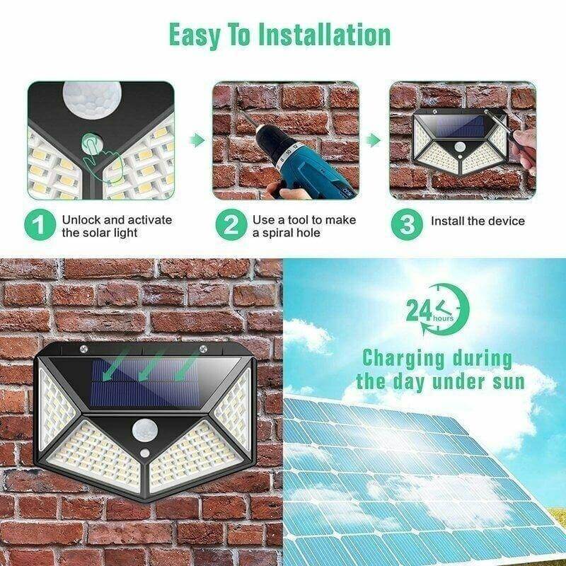 LED Outdoor Solar Light Wall Lamp | Stornfield