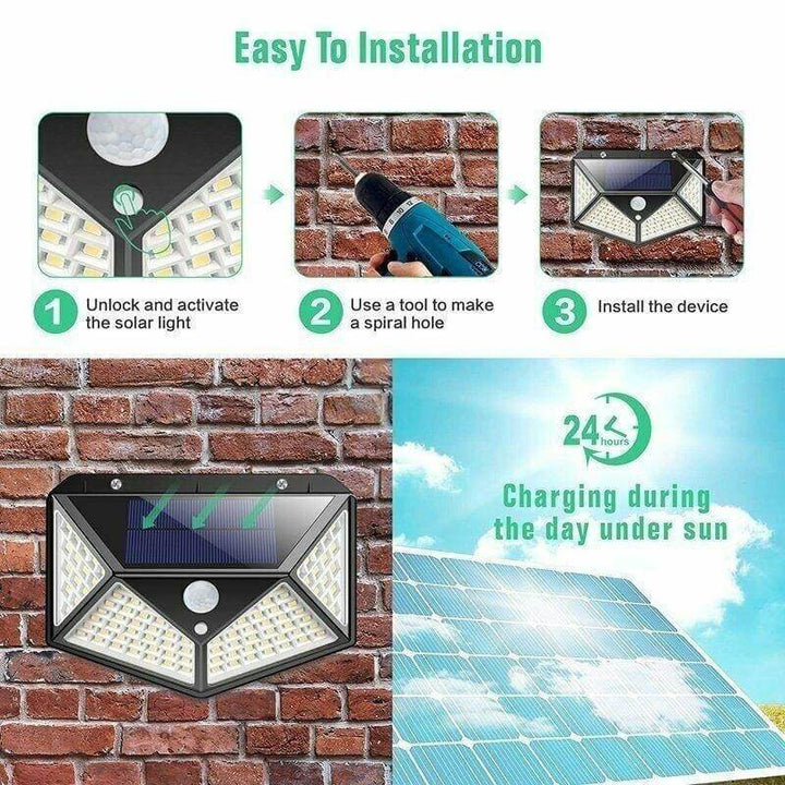 LED Outdoor Solar Light Wall Lamp | Stornfield