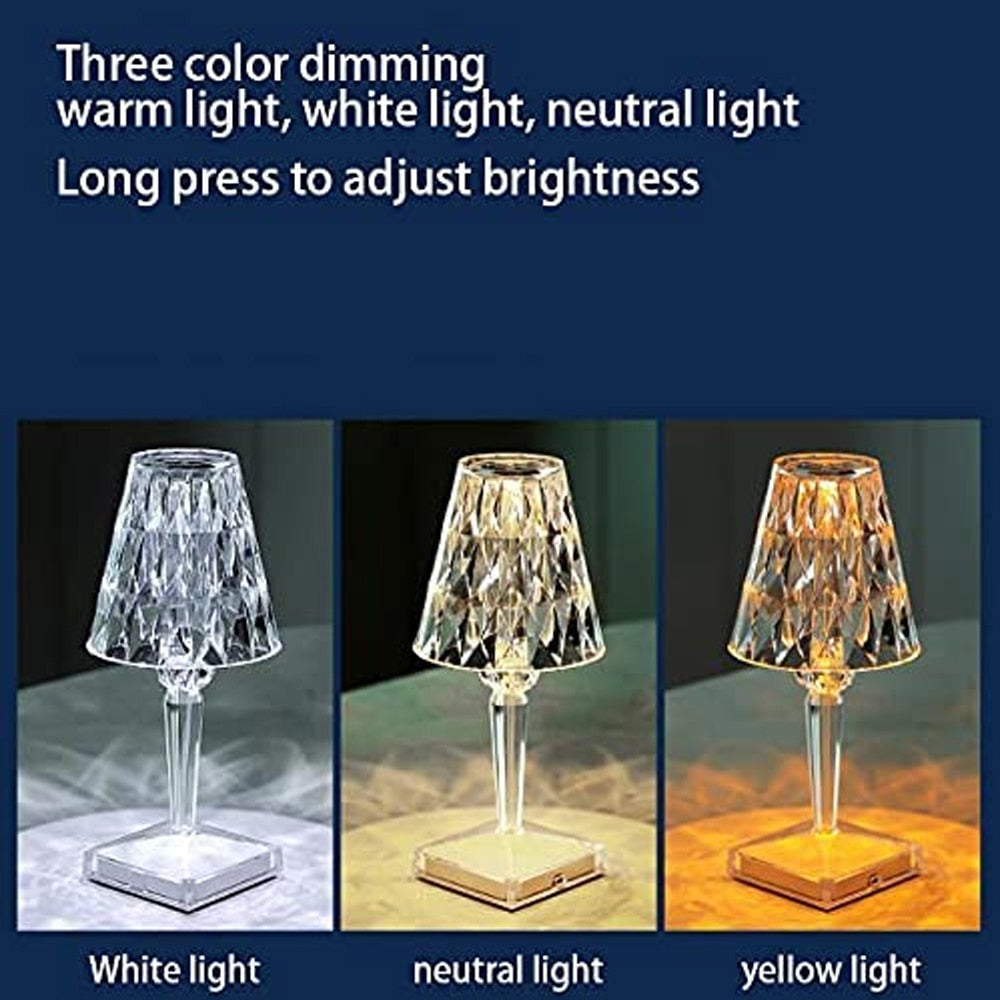Diamond Acrylic TaStornfielde Lamp | Stornfield