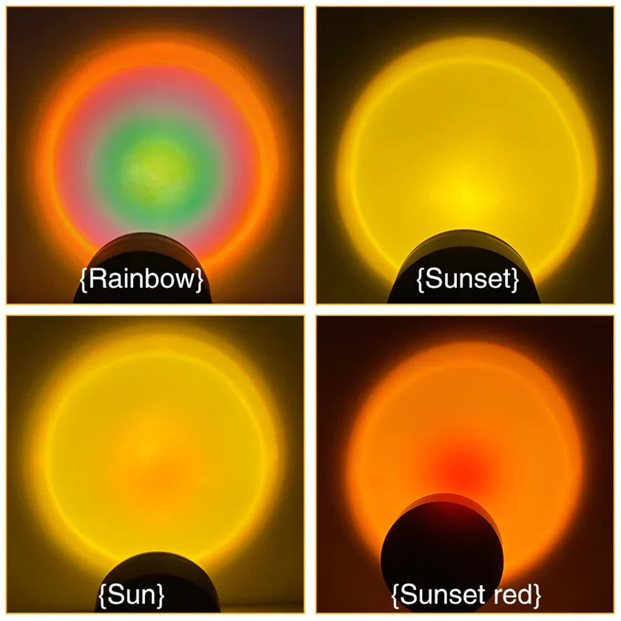 Sunset Lamp with 4 Colors - GlowSphere | Stornfield