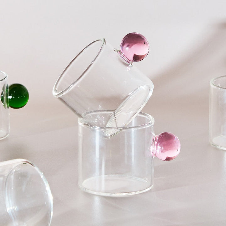 Globe Handle Glass Espresso Cup | Stornfield