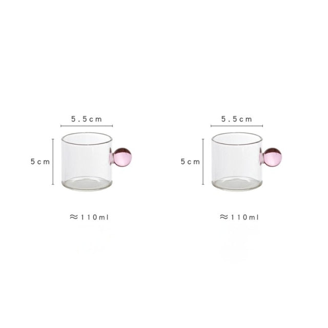 Globe Handle Glass Espresso Cup | Stornfield