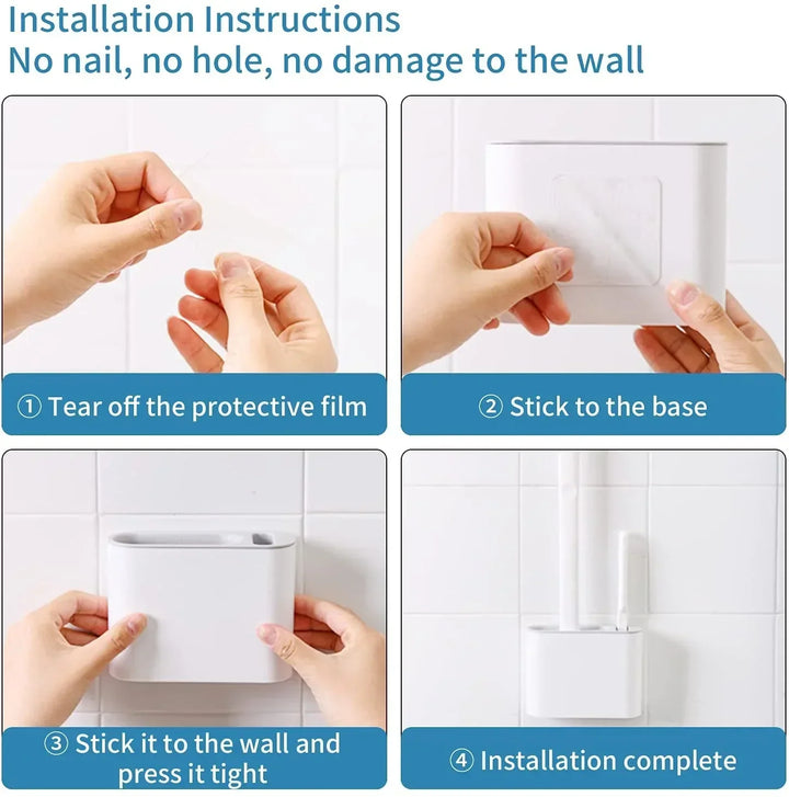 Silicone toilet brush with wall holder – Ultimate hygiene solution | Stornfield