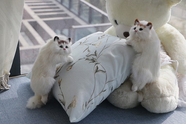 Cute Plush Cat Home Desk Figurine Decor | Stornfield